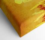 Slashblumen Goldene Wandkunst