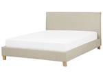 Doppelbett SENNEZ Beige - Eiche Hell - Breite: 195 cm