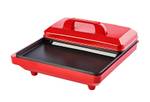 Tischgrill Elektrogrill Kontaktgrill Rot - Metall - 28 x 13 x 28 cm