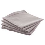 Set aus 4 Servietten CHAMBRAY Grau - Textil - 22 x 3 x 26 cm