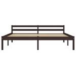 Bettgestell 298585-2 Dunkelbraun - 166 x 60 cm