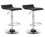 Tabouret de bar Dyn Lot de 2 Noir