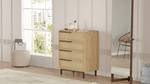 Kommode OCEAN COD75 4D Beige - Hellbraun