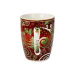 Tasse Palais Royal - Festliche Tasse Rot Porzellan - 8 x 11 x 11 cm