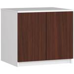 Aufsatzschrank S60 2T CLP Wenge Dekor - Weiß