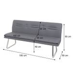 Esszimmer-Set H70 Anthrazit - Grau