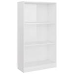 Bücherregal 3016500-2 Hochglanz Cremeweiß - 60 x 109 cm