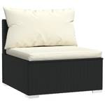 Garten-Lounge-Set (4-teilig) 3013629-8 Schwarz - Creme - Weiß