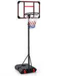 Basketballständer EB50296 Schwarz - Metall - 50 x 248 x 75 cm