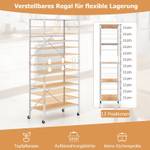 Rollwagen VL32446ZM Braun - Holzwerkstoff - 36 x 153 x 76 cm