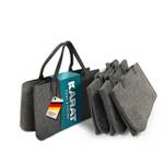 Filztasche Conny 4er-Set Grau - Textil - 50 x 25 x 25 cm