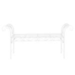 Banc de Jardin Cossila Métal Blanc