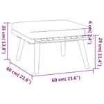 Garten-Lounge-Set Braun - Massivholz - Holzart/Dekor - 55 x 35 x 90 cm