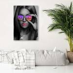 mit Brille New Leinwandbild York Frau