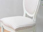 Chaise de salle à manger Rokoko Amaretta Blanc - Largeur : 50 cm - Lot de 2