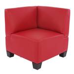 Modular 4-Sitzer Lyon Rot - Kunstleder - 258 x 76 x 72 cm