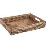 Rattan-Serviertablett Lisa 43 x 33 cm