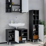 Mobilier de salle de bains Fynn Anthracite - Blanc