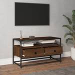 TV-Schrank D644 Eiche Schwarzbraun Dekor - Tiefe: 80 cm