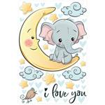 Elefant Mond I love You