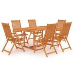 Garten-Essgruppe (7-teilig)  3059540 Braun - Massivholz - Holzart/Dekor - 90 x 75 x 150 cm