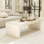 Table basse Tocoa Beige - Pierre - 120 x 40 x 55 cm