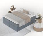 Boxspringbett Yoko Blau - 140 x 201 cm