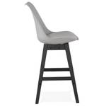 Tabouret De Bar CAMILA Noir - Gris - Chêne foncé