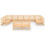 Salon de jardin (lot de 12) 3009767-1 Marron - Bois