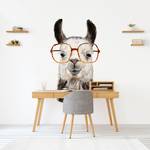 Hippes Lama mit Brille IV 122 x 122 cm