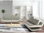 Couchgarnitur LATIKA 2er-Set Beige - Echtleder