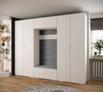 Garderobe Inova 2 Z9 Gold - Grau - Weiß - Gold