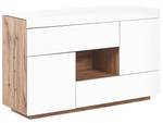 Bureau GORAN Marron - Blanc - Bois manufacturé - 120 x 77 x 42 cm