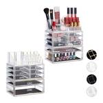 2 x Make Up Organizer transparent/gold Gold - Durchscheinend