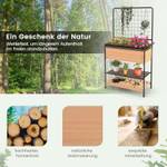 Blumenkasten SF6288ZMDE Braun - Holzwerkstoff - 38 x 150 x 80 cm