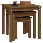 Beistelltische 3er Set D153 Massivholz - 55 x 55 x 55 cm