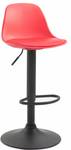 Tabouret de bar Kiel Rouge - Noir