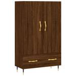 Highboard DE4150 Eiche Schwarzbraun Dekor