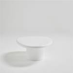 Table basse Luna Blanc - Pierre - 60 x 31 x 80 cm