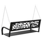 Balancelle de jardin 317143 Noir - Métal - 125 x 42 x 54 cm