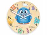 Wanduhr Monster Braun - Holzwerkstoff - 30 x 30 x 4 cm