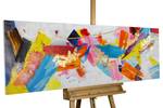 Tableau Combustion of Colour Bois massif - Textile - 150 x 50 x 4 cm