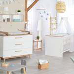 Set de chambre bébé Finn 3 pcs Blanc - Bois manufacturé