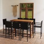 Garten-Bar Set (9-teilig) Schwarz