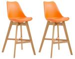 Barhocker Cannes 2er Set Orange