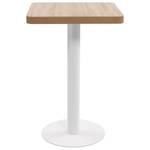 Table de bistro 3003512 Marron clair - Blanc - 50 x 50 cm