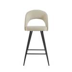 Lot de 2 tabourets de bar BASILE Beige