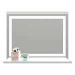 Badspiegel mit LED Beleuchtung ablage Weiß - Holzwerkstoff - 60 x 50 x 14 cm