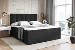 Boxspringbett MARCE Schwarz - Breite: 180 cm - H4