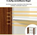 Sideboard mit 5-Fach Einlegeboden Braun - Holzwerkstoff - 40 x 81 x 72 cm